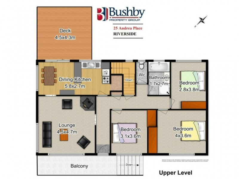 25 Andrea Place, Riverside TAS 7250 Floorplan