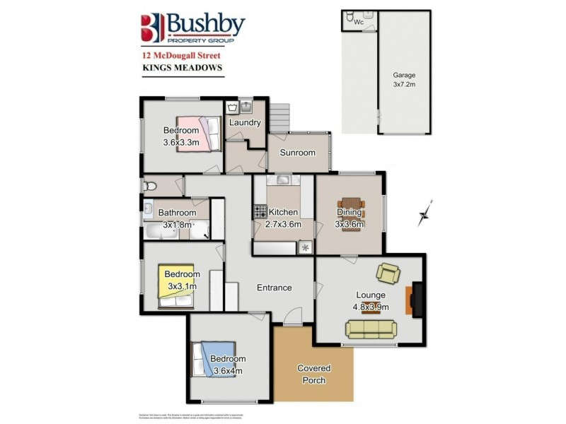 12 McDougall Street, Kings Meadows TAS 7249 Floorplan