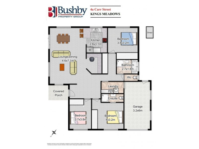 4a Carr Street, Kings Meadows TAS 7249 Floorplan