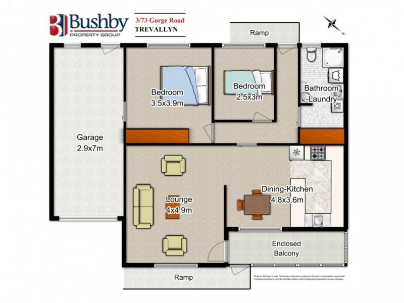 3/73 Gorge Road, Trevallyn TAS 7250 Floorplan
