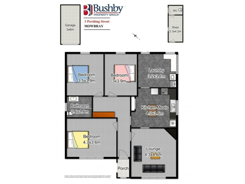 3 Pershing Street, Mowbray TAS 7248 Floorplan