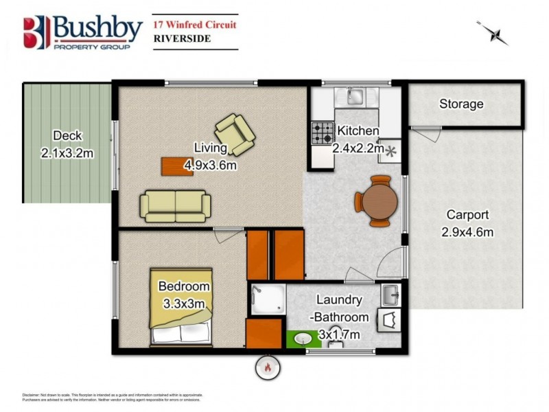 17 Winifred Circle, Riverside TAS 7250 Floorplan