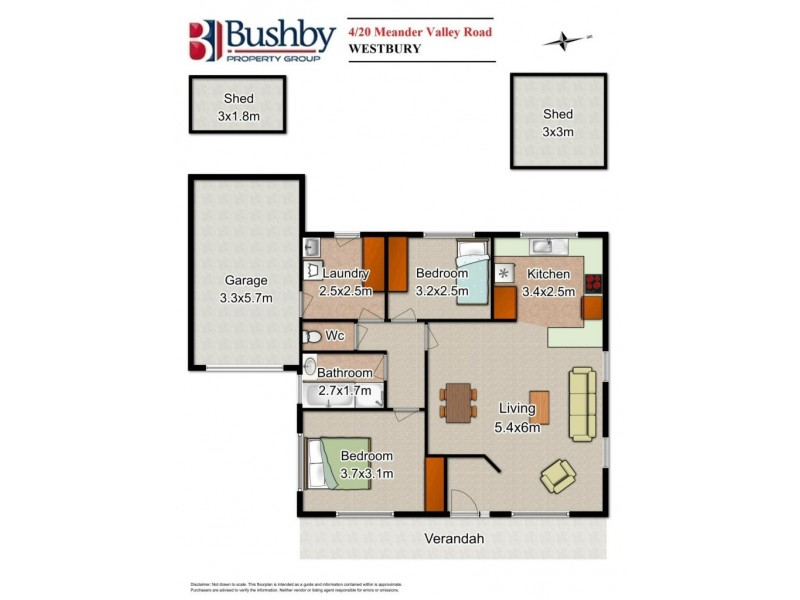 4/20 Meander Valley Road, Westbury TAS 7303 Floorplan