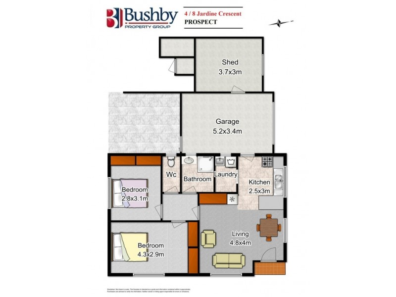 4/8 Jardine Crescent, Prospect Vale TAS 7250 Floorplan