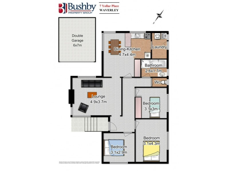 7 Yollar Place, Waverley TAS 7250 Floorplan