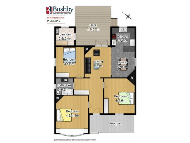 64 Herbert Street, Invermay TAS 7248 Floorplan