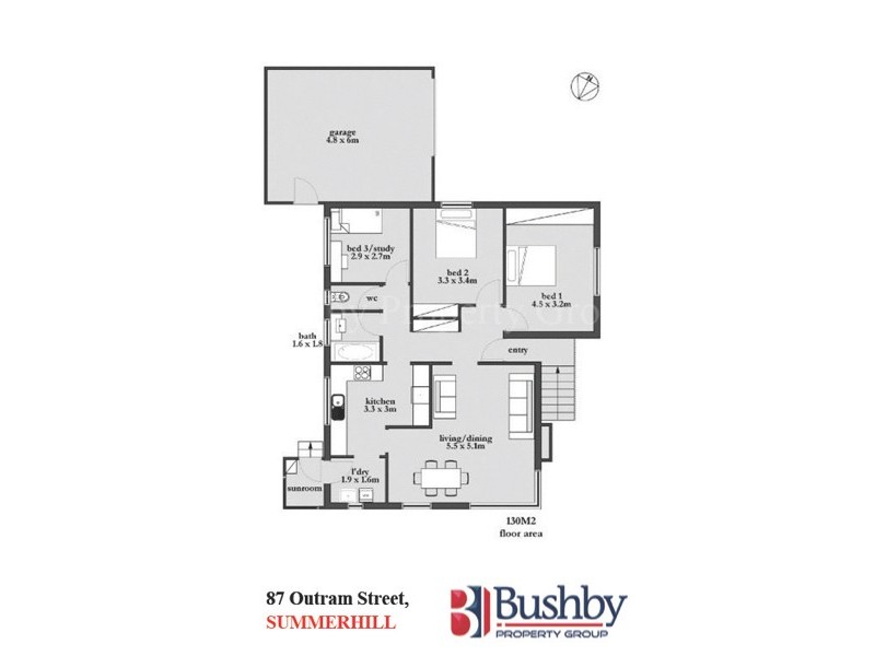 87 Outram Street, Summerhill TAS 7250 Floorplan