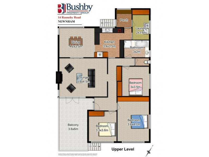 14. Ronneby Road, Newnham TAS 7248 Floorplan