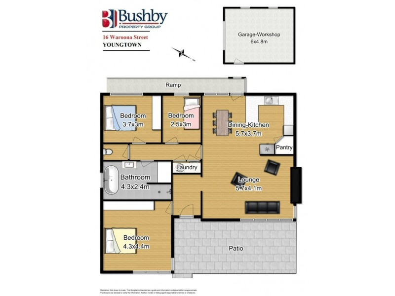 16 Waroona Street, Youngtown TAS 7249 Floorplan
