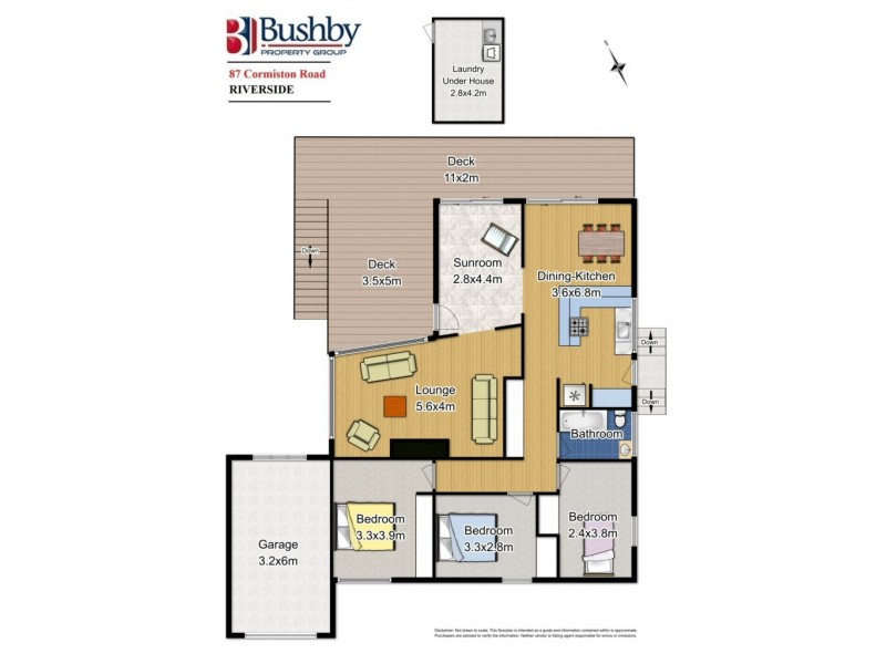 87 Cormiston Road, Riverside TAS 7250 Floorplan