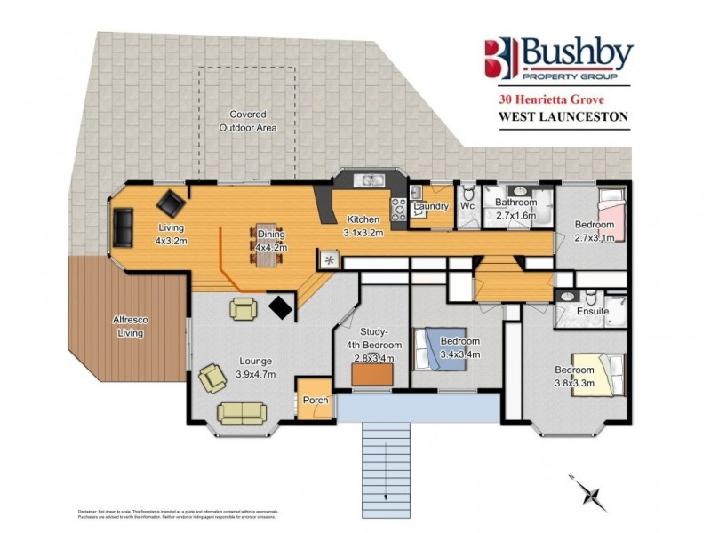 30 Henrietta Grove, West Launceston TAS 7250 Floorplan