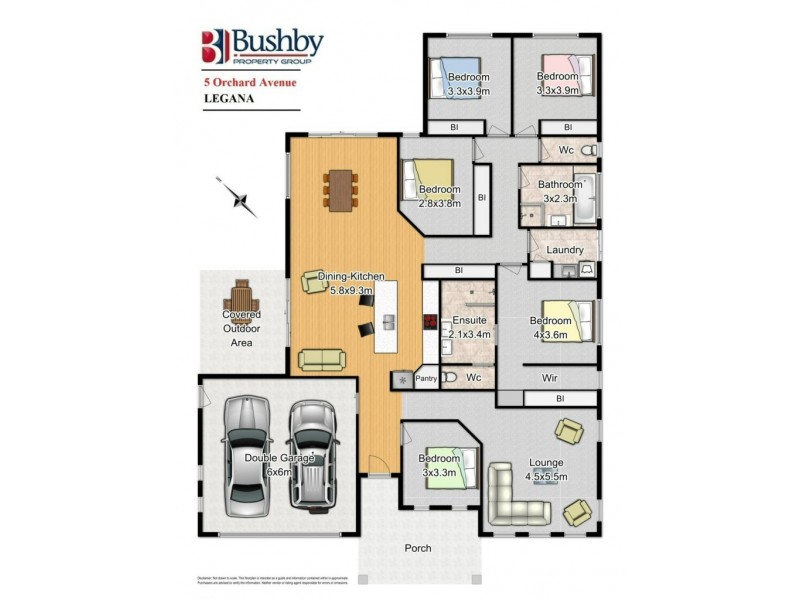 5 Orchard Avenue, Legana TAS 7277 Floorplan