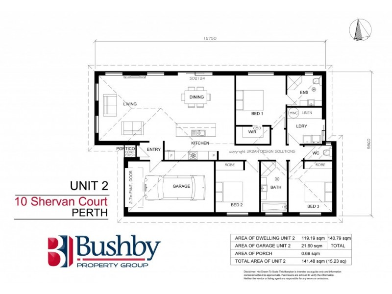 2/10 Shervan Court, Perth TAS 7300 Floorplan