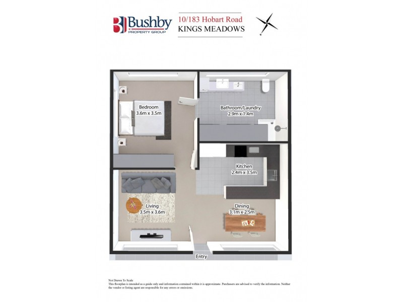 10/183 Hobart Road, Kings Meadows TAS 7249 Floorplan