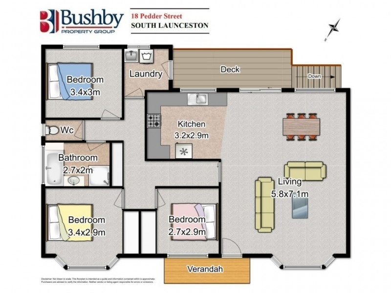 18 Pedder Street, South Launceston TAS 7249 Floorplan
