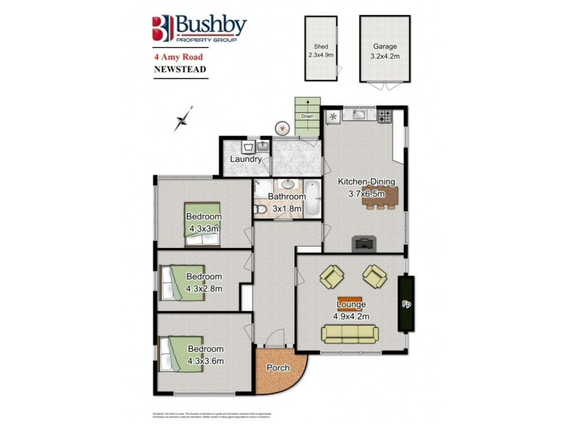 4 Amy Road, Newstead TAS 7250 Floorplan