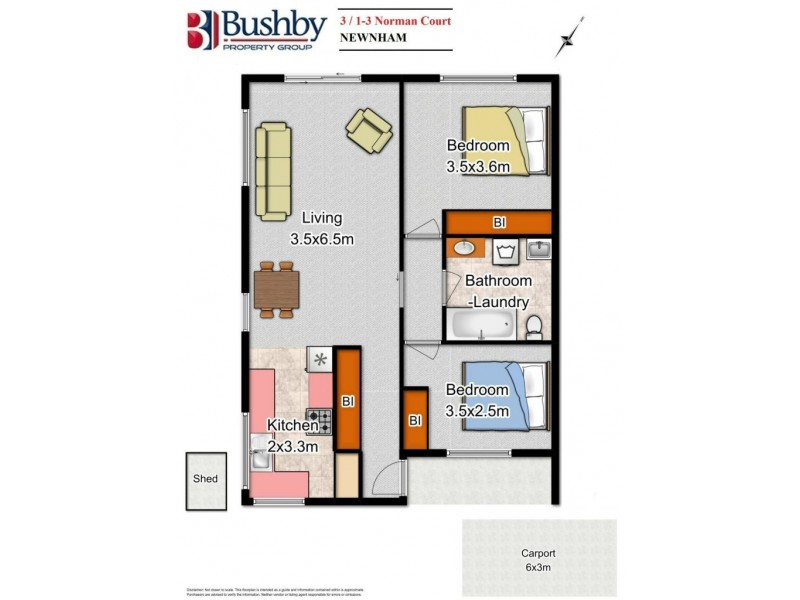 3/1-3 Norman Court, Newnham TAS 7248 Floorplan