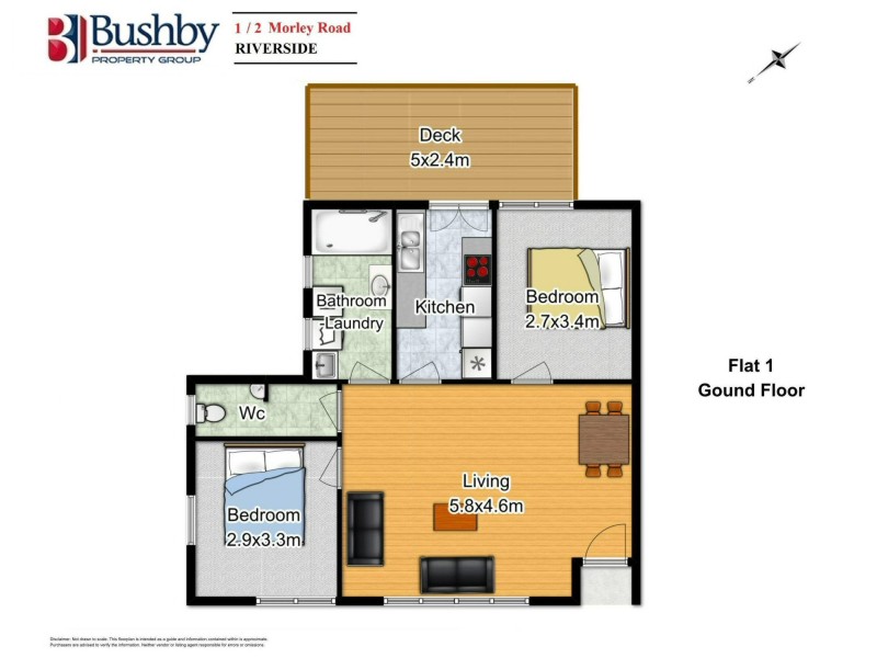 1/2 Morley Road, Riverside TAS 7250 Floorplan