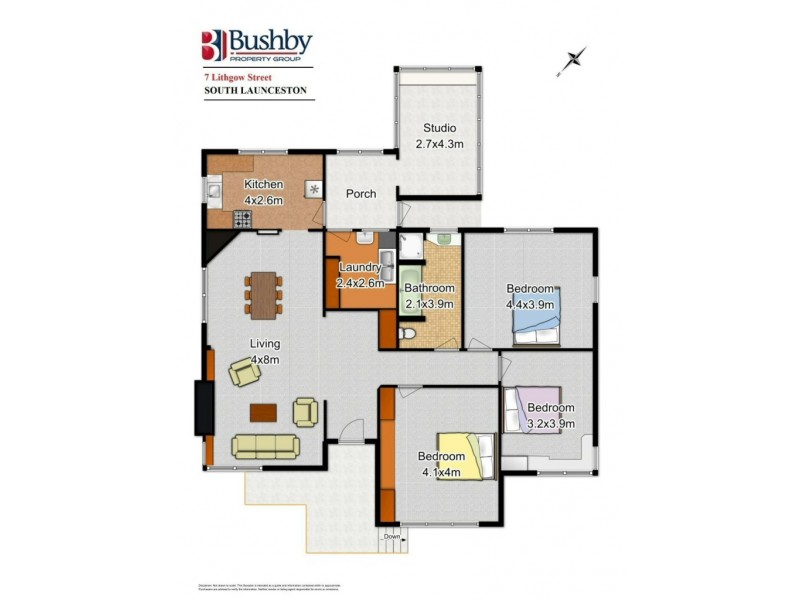 7 Lithgow Street, South Launceston TAS 7249 Floorplan