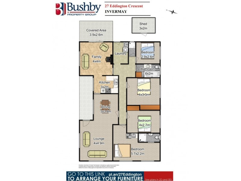 27 Eddington Crescent, Invermay TAS 7248 Floorplan