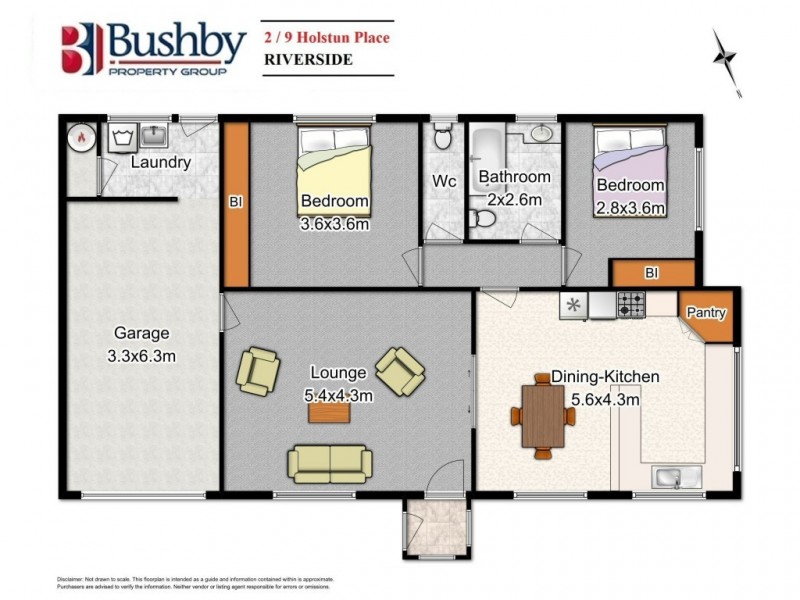 2/7-9 Holstun Place, Riverside TAS 7250 Floorplan