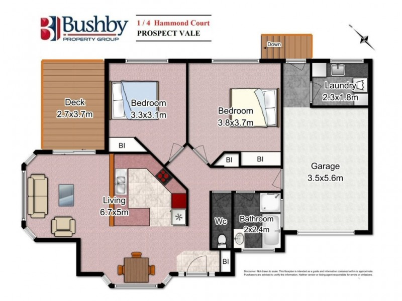 1/4 Hammond Court, Prospect Vale TAS 7250 Floorplan