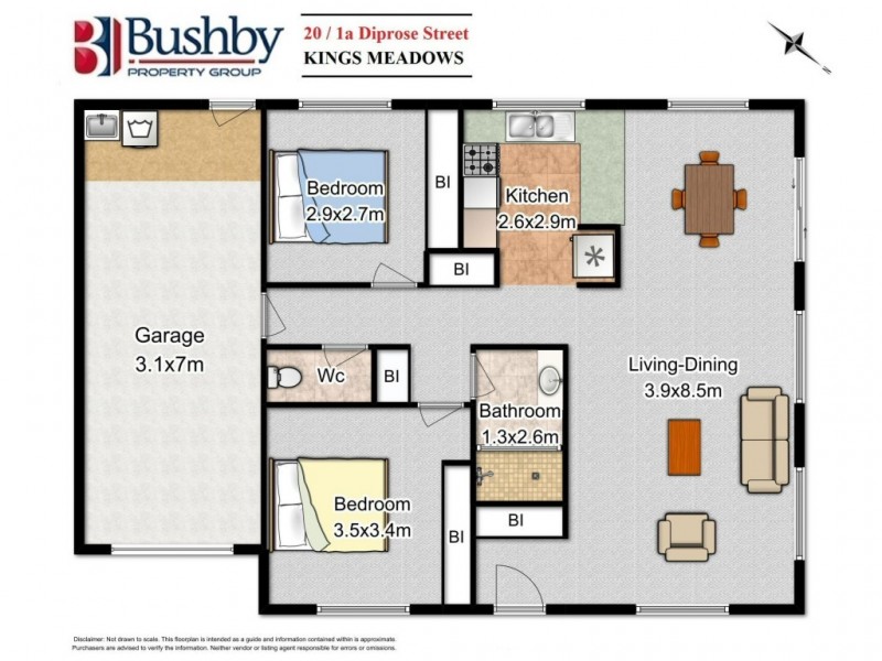 20/1a Diprose Street, Kings Meadows TAS 7249 Floorplan
