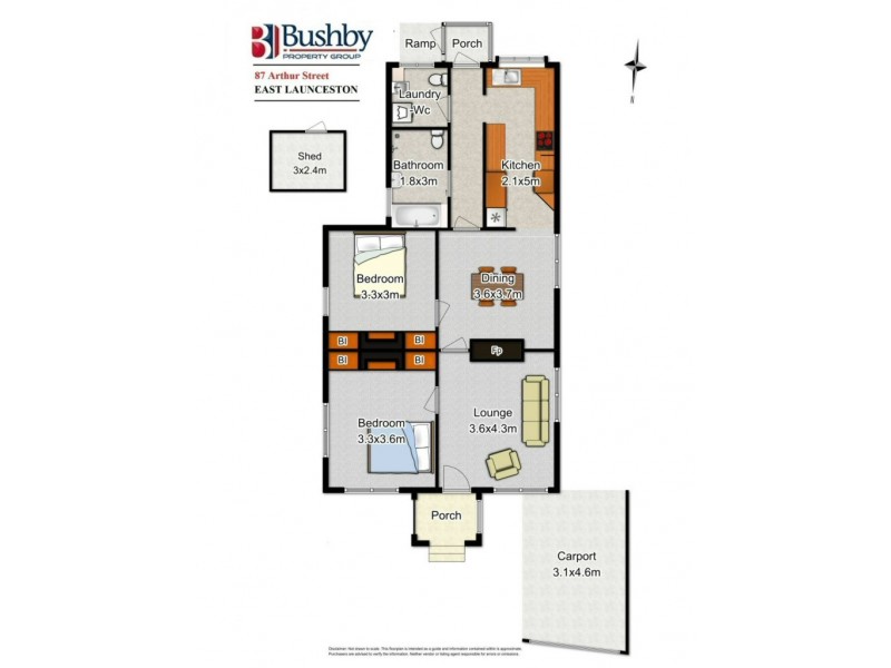 87 Arthur Street, East Launceston TAS 7250 Floorplan