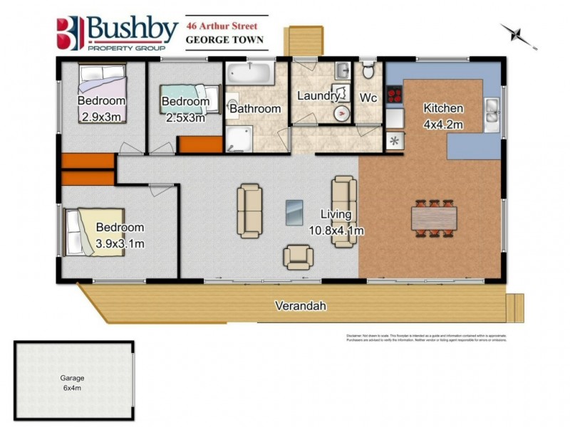 46 Arthur Street, George Town TAS 7253 Floorplan