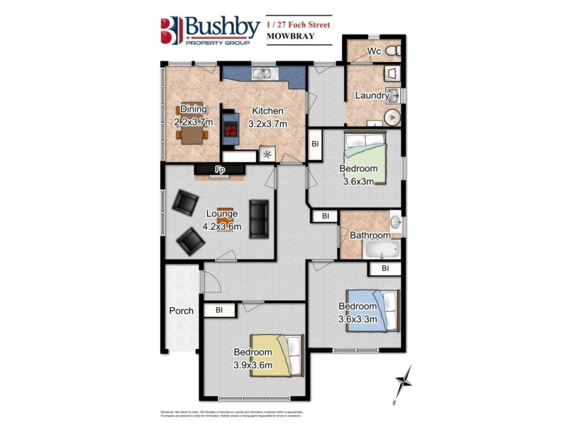 1/27 Foch Street, Mowbray TAS 7248 Floorplan