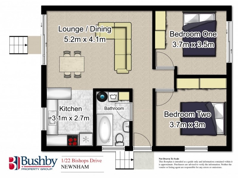 1/22 Bishops Drive, Newnham TAS 7248 Floorplan