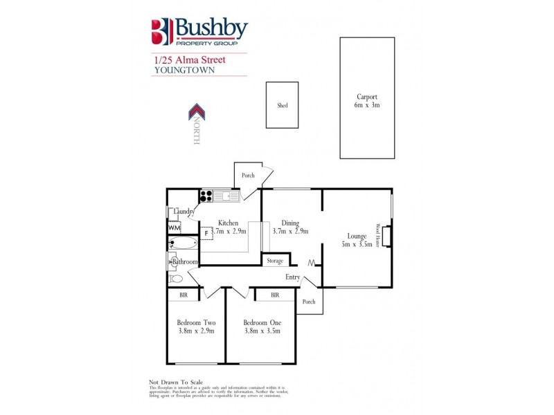 1/25 Alma Street, Youngtown TAS 7249 Floorplan