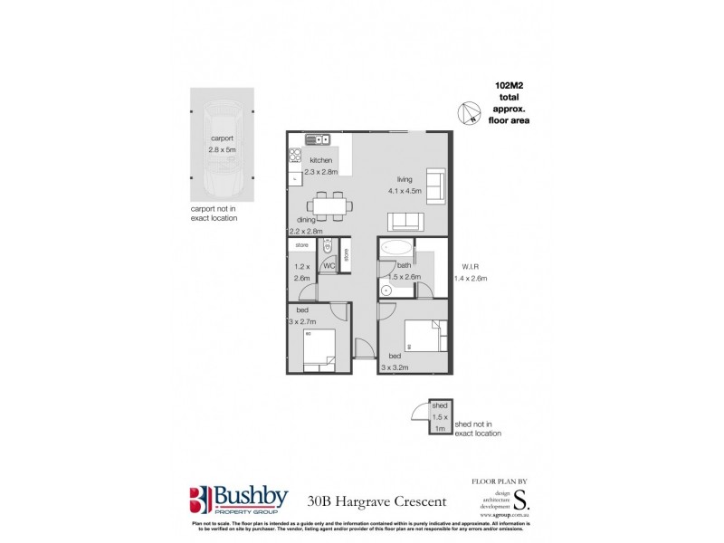 2/30b Hargrave Crescent, Mayfield TAS 7248 Floorplan