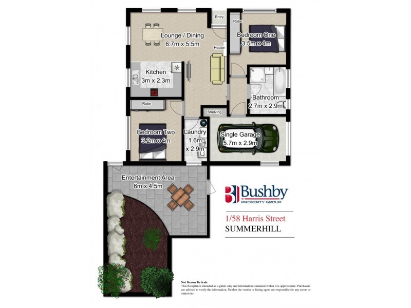 1/58 Harris Street, Summerhill TAS 7250 Floorplan