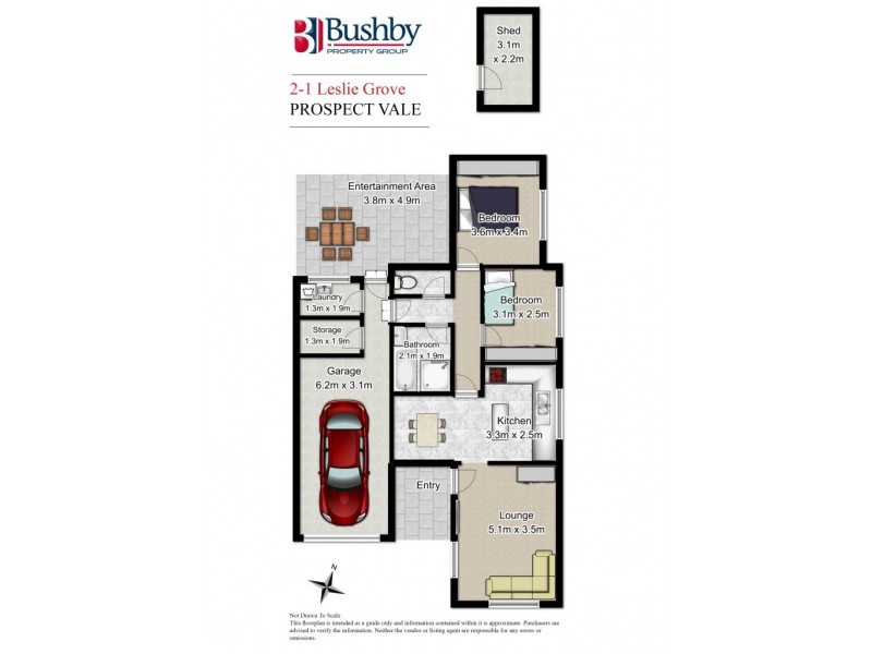 2/1 Leslie Grove, Prospect Vale TAS 7250 Floorplan
