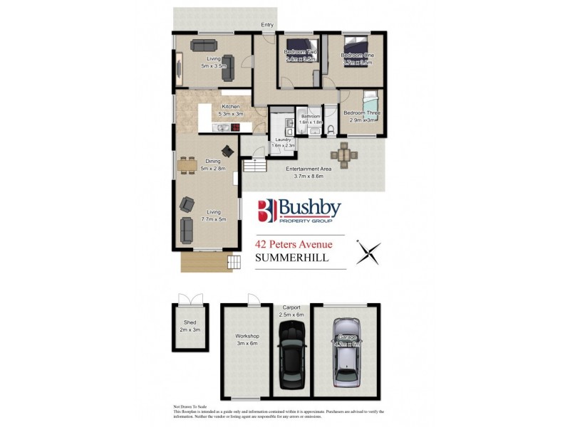 42 Peters Avenue, Summerhill TAS 7250 Floorplan