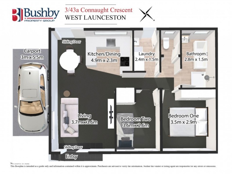 3/43a Connaught Crescent, West Launceston TAS 7250 Floorplan