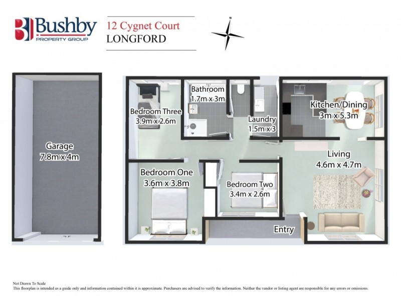 12 Cygnet Court, Longford TAS 7301 Floorplan
