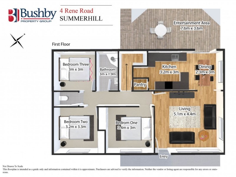 4 Rene Road, Summerhill TAS 7250 Floorplan