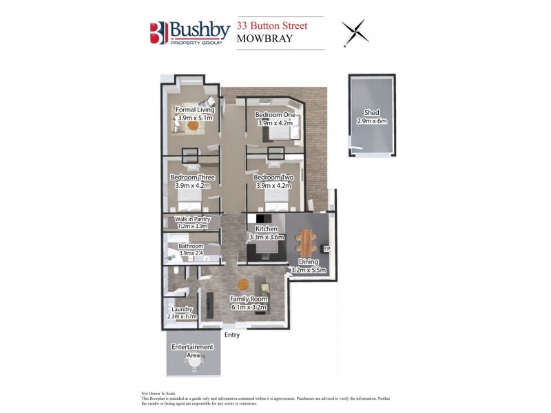 33 Button Street, Mowbray TAS 7248 Floorplan
