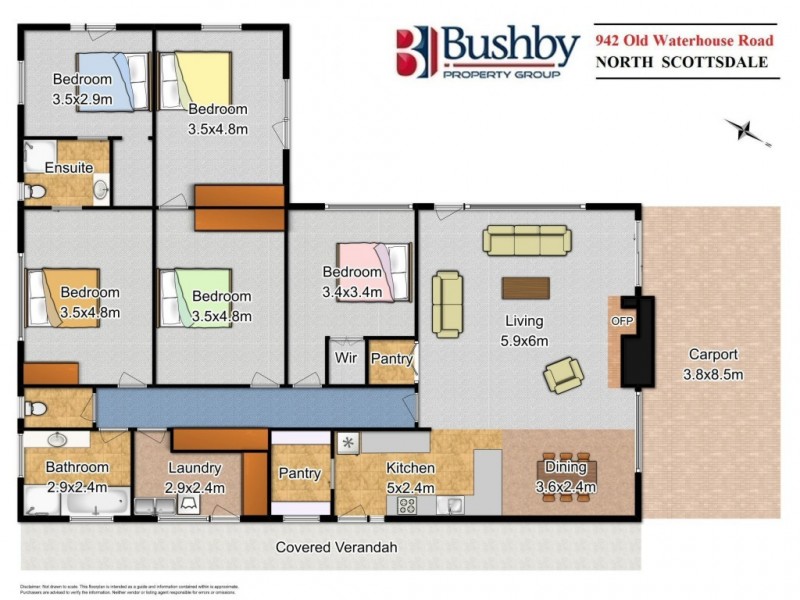 942 Old Waterhouse Road., North Scottsdale TAS 7260 Floorplan