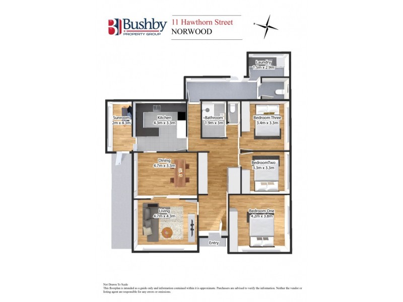 11 Hawthorn Street, Norwood TAS 7250 Floorplan