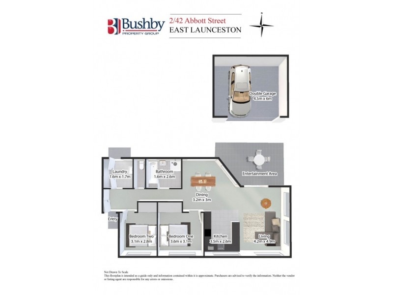 2/42 Abbott Street, East Launceston TAS 7250 Floorplan