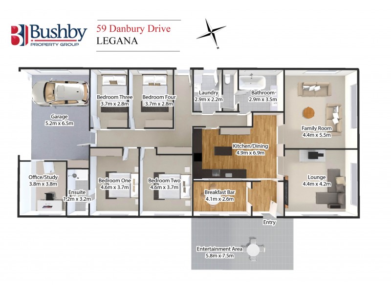 59 Danbury Drive, Legana TAS 7277 Floorplan