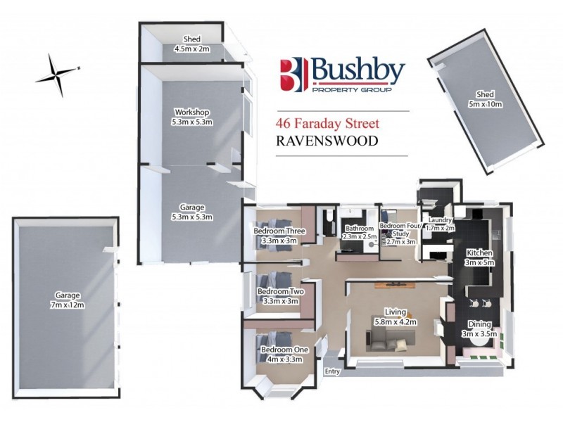 46 Faraday Street, Ravenswood TAS 7250 Floorplan