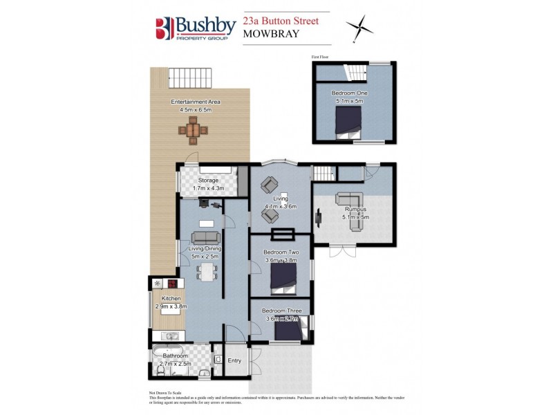 23a. Button Street, Mowbray TAS 7248 Floorplan