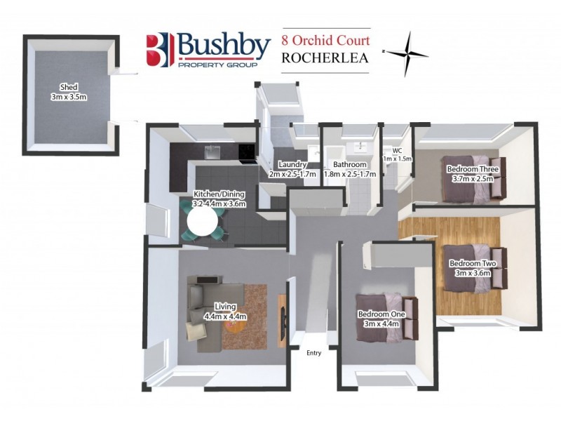 8 Orchid Court, Rocherlea TAS 7248 Floorplan