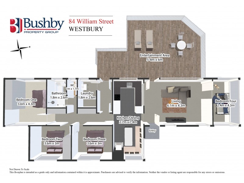 84 William Street, Westbury TAS 7303 Floorplan