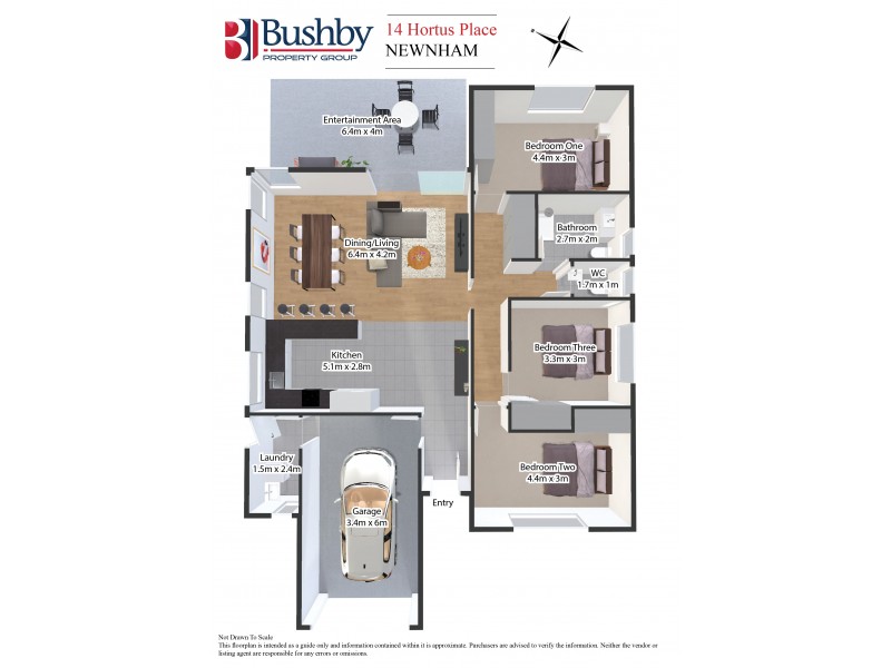 14 Hortus Place, Newnham TAS 7248 Floorplan