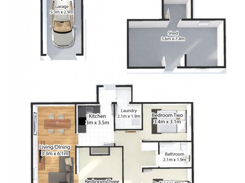 3 Wildor Crescent, Mowbray TAS 7248 Floorplan